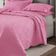 Kit Cobre Leito Colcha Basic Casal 3 Peças Dupla Face Liso Classic - Rosa Chiclete - 100% Poliéster