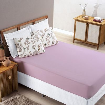 Jogo de Lençol Grace Solteiro 2 Peças Malha 100% Algodão Macio Estampado - Butterfly Borboleta Rosa
