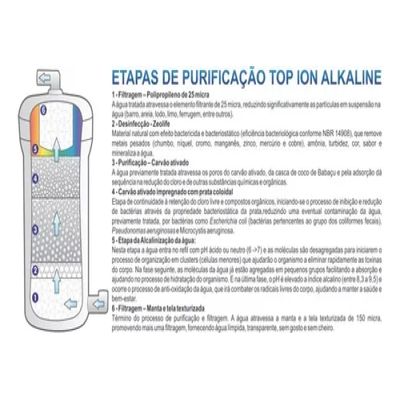 Purificador De Água Top Life Blueoxi 2 Em 1 Branco 127V