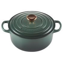 PANELA REDONDA LE CREUSET 20CM SIGNATURE VERDE ARTICHAUT PEGADOR BRONZE 21177207954445