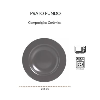 Prato Fundo Bege Mapa Africa Asia Ceramica Louça Indica 1un