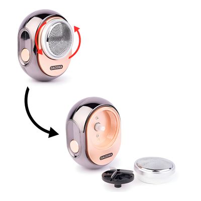 Mini Shaver Barbeador Elétrico Portátil Preto