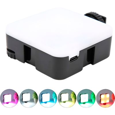 Mini Luz LED Portátil RGB para Fotos e Vídeos
