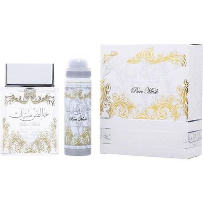 Perfume Unisex Lattafa Pure Musk Eau de Parfum Spray 100ml e Deodorante 50