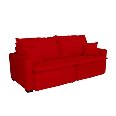 Sofá Cama Tóquio Com Almofadas Soltas 2.20m-verme