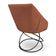 Kit 4 Poltronas Luxo Alana Veludo Base Luxo Preto - Pallazio Cor Terracota