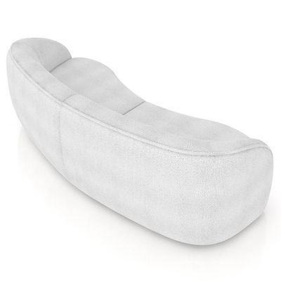Sofá 4 Lugares 318cm Orgânico Zion M22 Boucle Branco - Mpozenato
