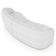 Sofá 4 Lugares 318cm Orgânico Zion M22 Boucle Branco - Mpozenato