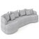 Sofá 3 Lugares 230cm Orgânico Quito K04 Boucle Cinza - Mpozenato