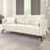 Sofá 3 Lugares 200cm Pés De Metal Vecchia S06 Linho Natural - Mpozenato