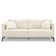 Sofá 3 Lugares 200cm Pés De Metal Vecchia S06 Linho Natural - Mpozenato