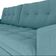 Sofá Cama Reclinável 2 Lugares 220cm Nayla Boucle Azul Matrix Boucle Azul