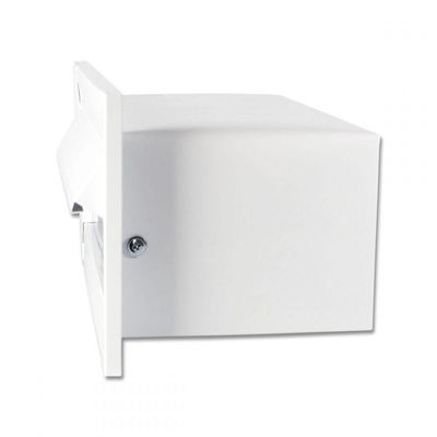Caixa Correio Carta Luxo Hat Chapeu Branca Fosca 30 Cm Profundidade