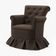 Poltrona Amamentação Aconchego Confortável Descanso Quarto Bebê Suede Cor:suede Marrom