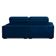 Sofa Retratil Reclinavel 2 Lugares 2,40 Crystal Veludo Azul Marinho Lansofbr