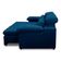 Sofa Retratil Reclinavel 2 Lugares 2,40 Crystal Veludo Azul Marinho Lansofbr