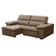 Sofa Retratil Reclinavel 2 Lugares 2,50m Crystal Veludo Capuccino Lansofbr