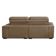 Sofa Retratil Reclinavel 2 Lugares 2,50m Crystal Veludo Capuccino Lansofbr
