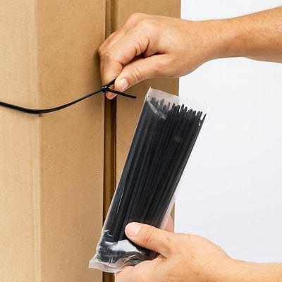 Abraçadeira De Nylon 30cm X 3,6mm Com 100 Unidades - Preta