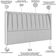 Cabeceira Cama Box Queen Estofada Com Led 160cm Moan P05 Linho Cinza Claro - Lyam Decor