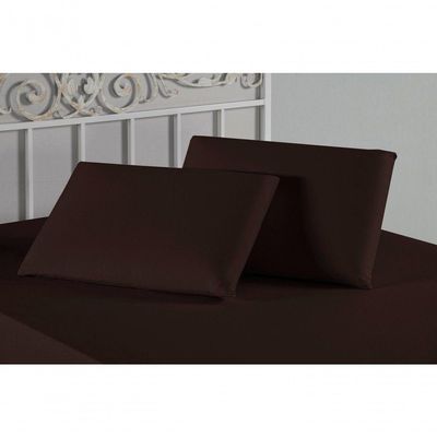 Fronha Nobre 1 Peça 50cm X 70cm Malha 100% Algodão - Marrom