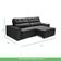 Sofa Retratil Reclinavel 2 Lugares 2,60 Vitória Veludo Grafite Lansofbr