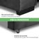 Sofa Retratil Reclinavel 2 Lugares 2,60 Vitória Veludo Grafite Lansofbr