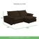 Sofá Retrátil E Reclinável Veludo 2,00m Lisboa - Conforto Premium E Design Elegante | Lansof Cores Marrom