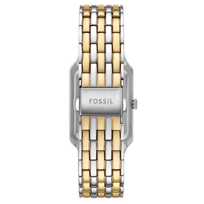 Relógio Fossil Feminino Ref: Es5399/1bn Sol E Lua Retangular Bicolor
