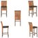 Mesa Bistrô E 4 Banquetas Roma Marrom Corda Estofado 9 Trama Terra Cota