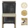 Mesa Bistrô E 4 Banquetas Roma Fendi Corda Estofado 7 Trama Preto