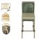 Mesa Bistrô E 4 Banquetas Roma Fendi Corda Estofado 7 Trama Verde
