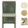 Mesa Bistrô E 4 Banquetas Roma Fendi Corda Estofado 7 Trama Verde
