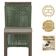 Mesa Bistrô E 2 Banquetas Roma Marrom Corda Estofado 7 Trama Verde