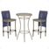 Mesa Bistrô E 2 Banquetas Roma Fendi Corda Estofado 7 Trama Azul