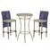Mesa Bistrô E 2 Banquetas Roma Fendi Corda Estofado 7 Trama Azul