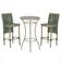 Mesa Bistrô 2 Banquetas Roma Corda Náutica Estofado 5 Trama Verde