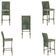 Mesa Bistrô 2 Banquetas Roma Corda Náutica Estofado 5 Trama Verde