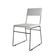 Kit 6 Cadeiras Málaga Corino Branco Base Preto Para Mesa Sala Cozinha - Preto-branco