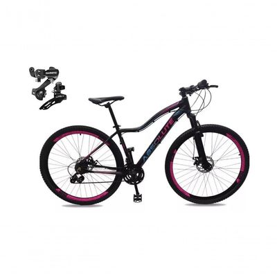 Bicicleta Feminina Aro 29 Absolute Hera 24v Alumínio Câmbios Shimano Freio A Disco Preto 15