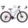 Bicicleta Aro 29 Absolute Hera Feminina 21v Alumínio Câmbios Shimano Freio Hidráulico Branco-Rosa 17