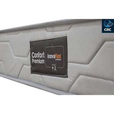 Cama Box Baú Casal + Colchão Ortopédico Inovaflex Comfort Premium