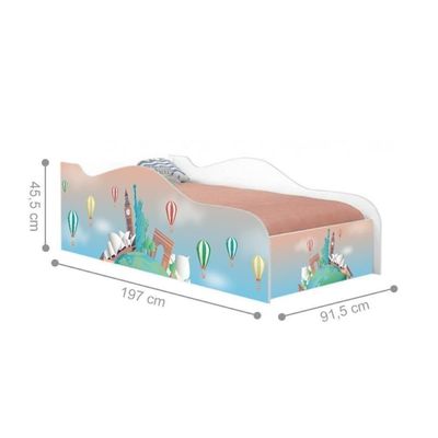 Cama Carro Solteiro Joy Volta Ao Mundo Solteiro Com Colchão
