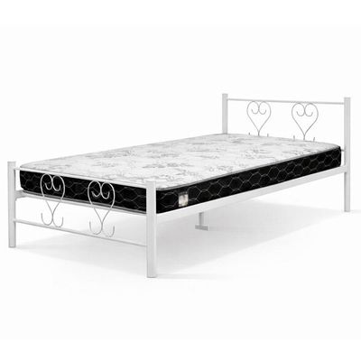 Cama Juvenil Solteiro Tutti Com Colchão Solteiro 88cm Klm Branco