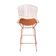 Kit 2 Banquetas Alta Bistrô Bertoia Cobre D70 Com Assento Cobre