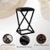 Kit 3 Banco Banqueta 80 Cm Alta Bancada Ferro Bistrô Corino Cor:preto