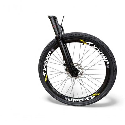 Bicicleta aro26 Vikingx Tuff Câmbios Shimano Freio Hidráulico 21v Freeride aroVmaxx Flame CinzaPreto