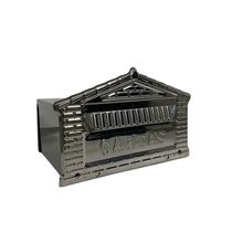 Caixa De Correios Tijolinho Toda Em Inox Pequena 12x25x12cm Cromado