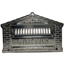 Caixa De Correios Tijolinho Toda Em Inox Pequena 12x25x12cm Cromado