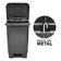 Kit 3 Lixeiras com Tampa Lixeira Retangular 50L Polipropileno Preto